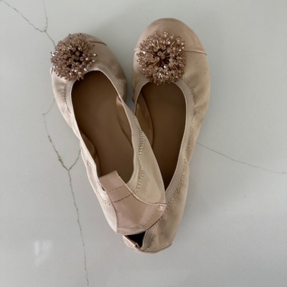 Tan GB Girls Dress Shoes Size 5M